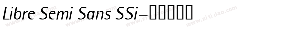 Libre Semi Sans SSi字体转换
